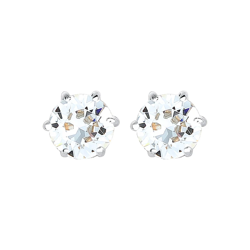 Ohrstecker Basic | Mit Kristallen von Swarovski® (Weiß)