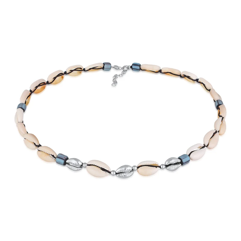 Choker Glas Beads | Kauri Muscheln