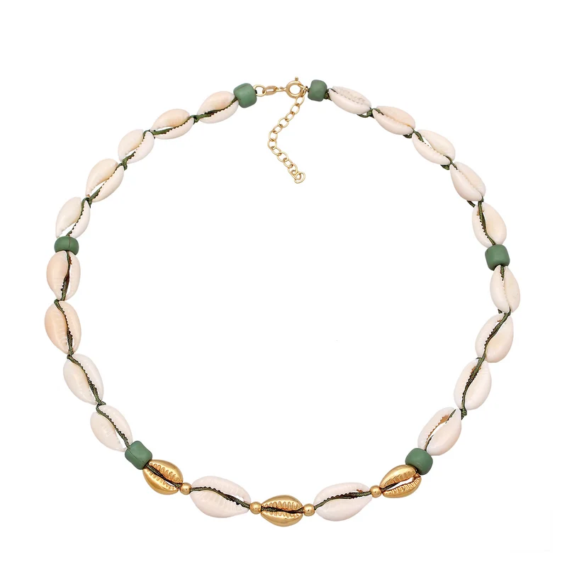 Choker Glas Beads | Kauri Muscheln