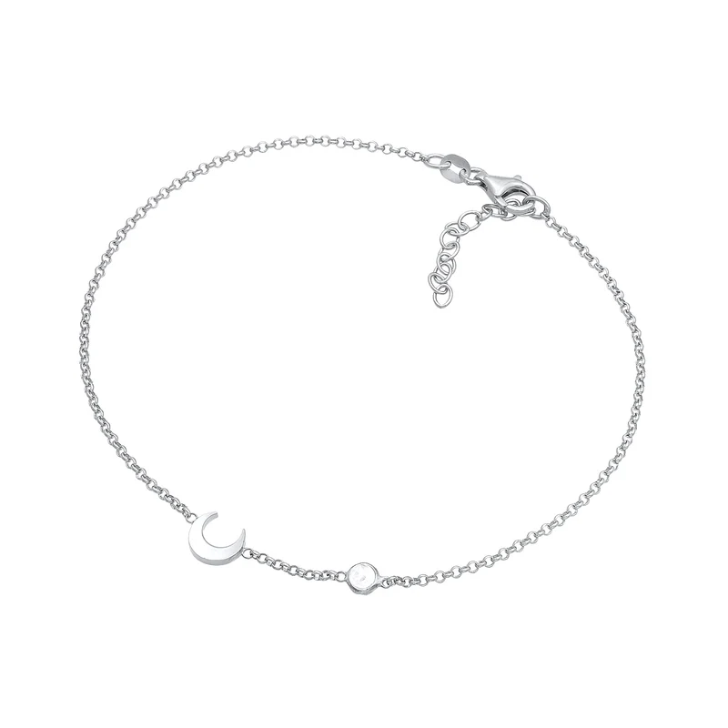 Armband Mond | Mondstein (Weiß)