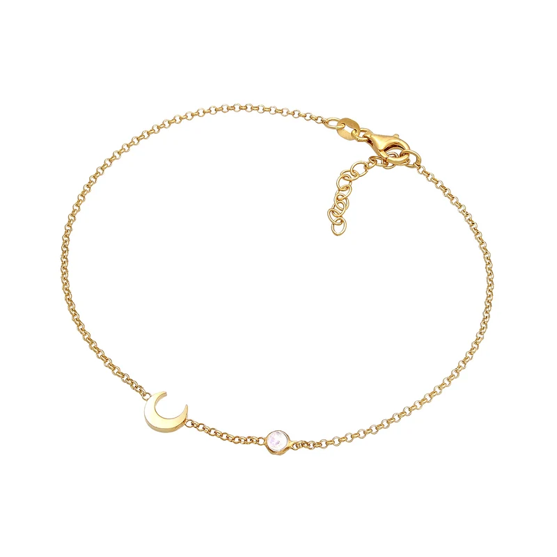 Armband Mond | Mondstein (Weiß)
