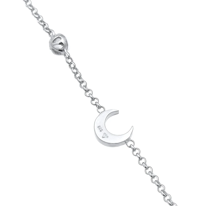 Armband Mond | Mondstein (Weiß)