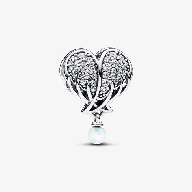 Sparkling Angel Wings & Heart Charms