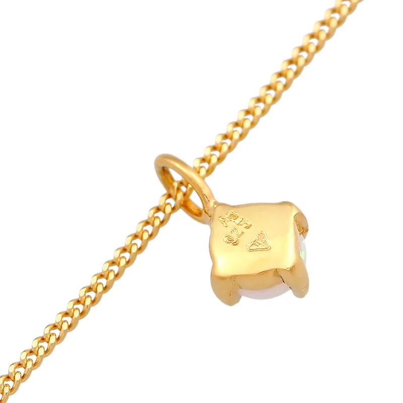 Choker Solitär | Opal (Weiß)
