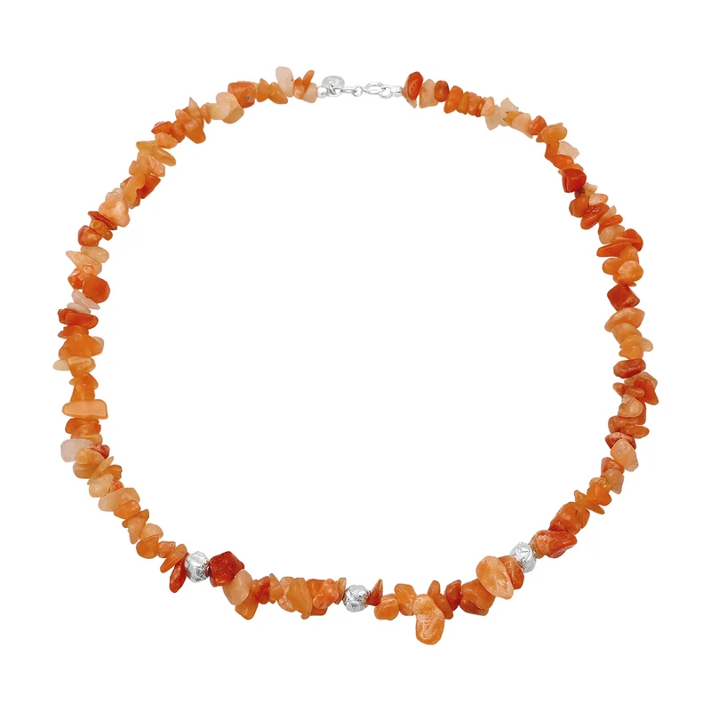 Halskette Splitter | Aventurin (Rot-Braun)