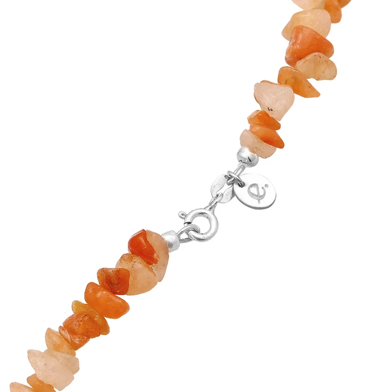 Halskette Splitter | Aventurin (Rot-Braun)