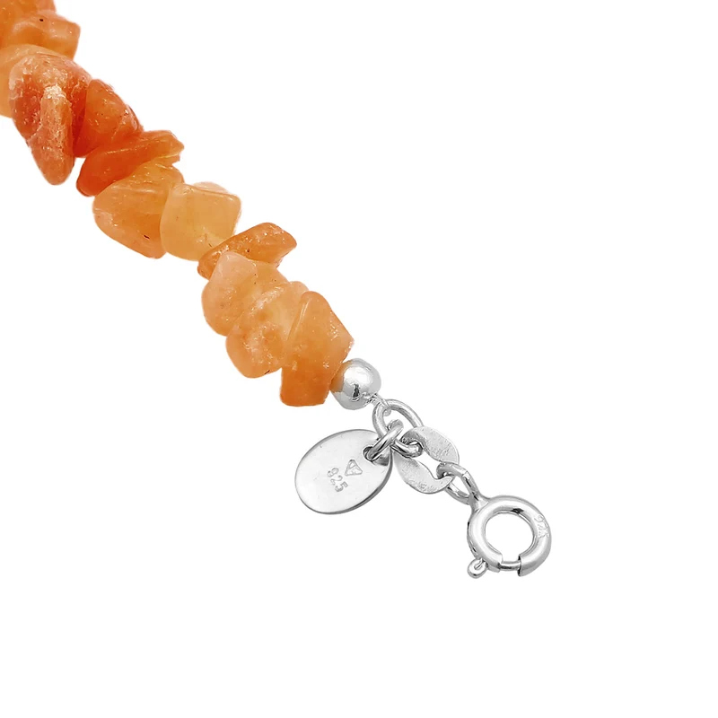 Halskette Splitter | Aventurin (Rot-Braun)