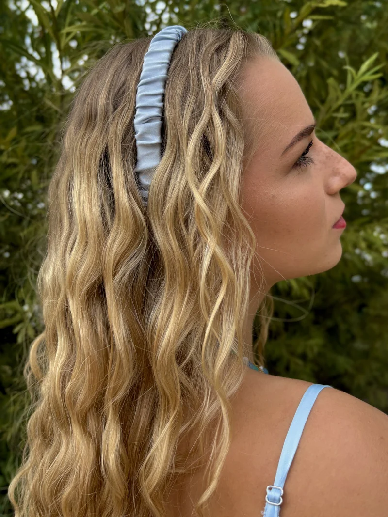 Elegant Hold Pure Silk Haarreif Blue