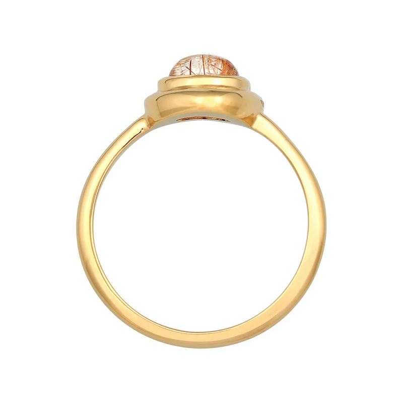 Solitär-Ring Engelshaar | Quarz ( Weiß )