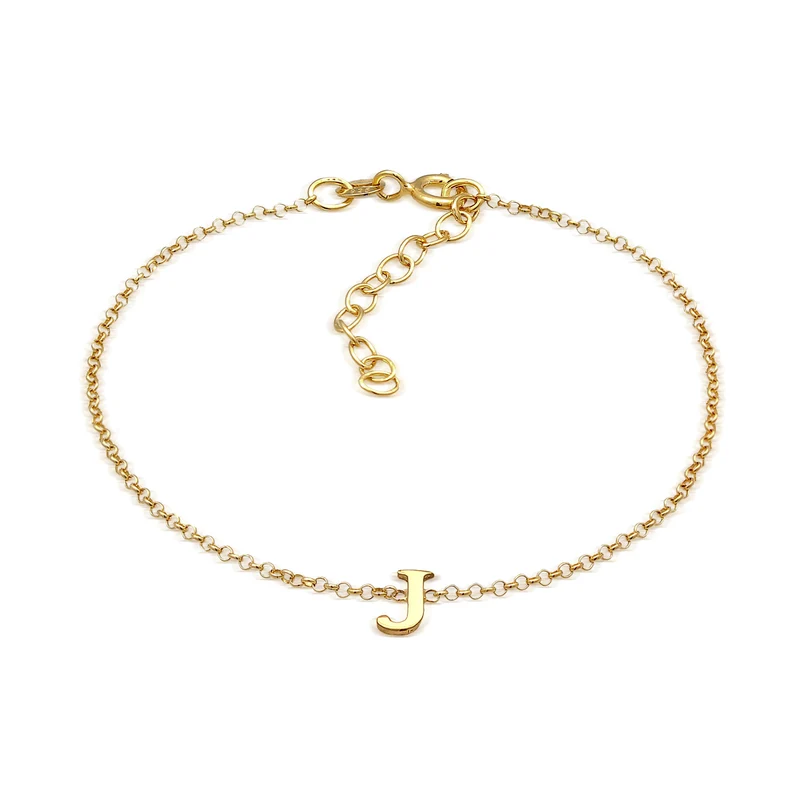 Armband Buchstabe J | 925er Sterling