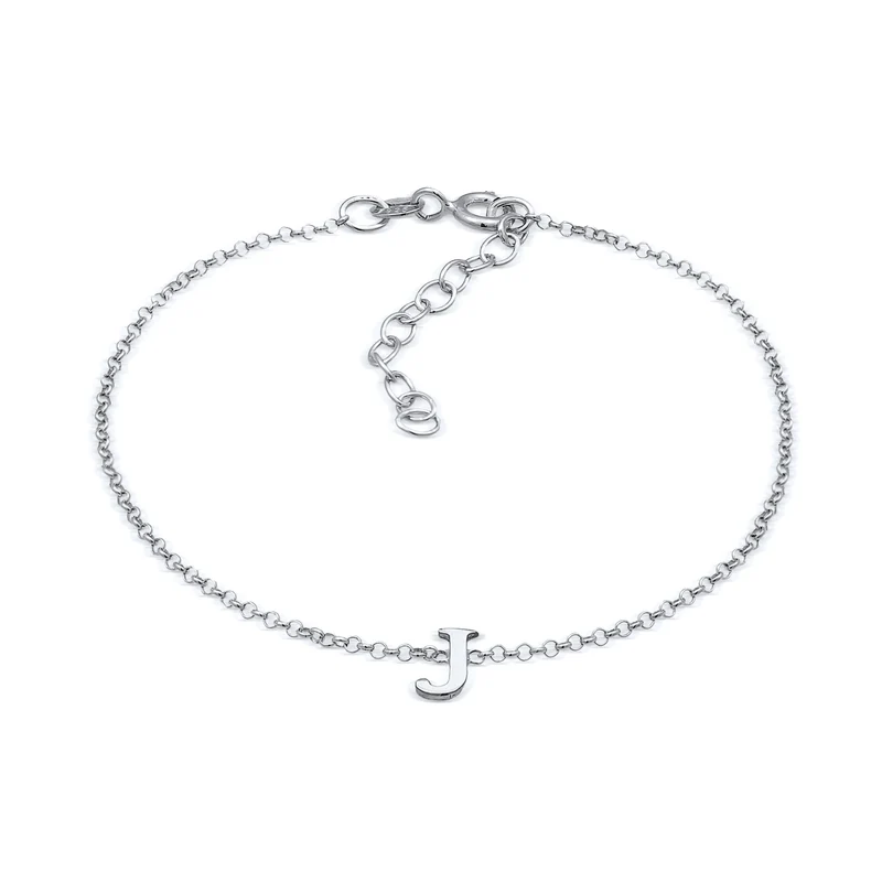 Armband Buchstabe J | 925er Sterling