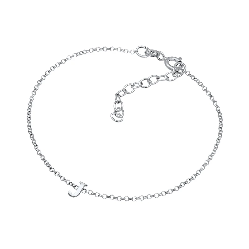 Armband Buchstabe J | 925er Sterling