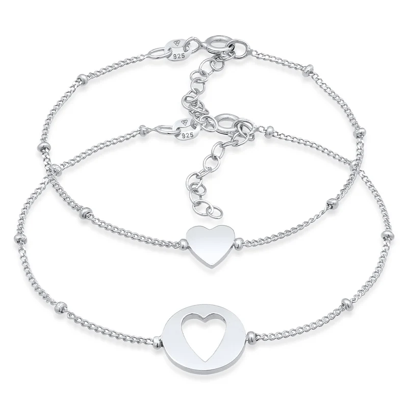 Mutter-Kind-Armbandset Herz