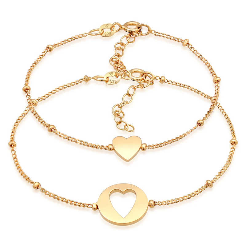 Mutter-Kind-Armbandset Herz