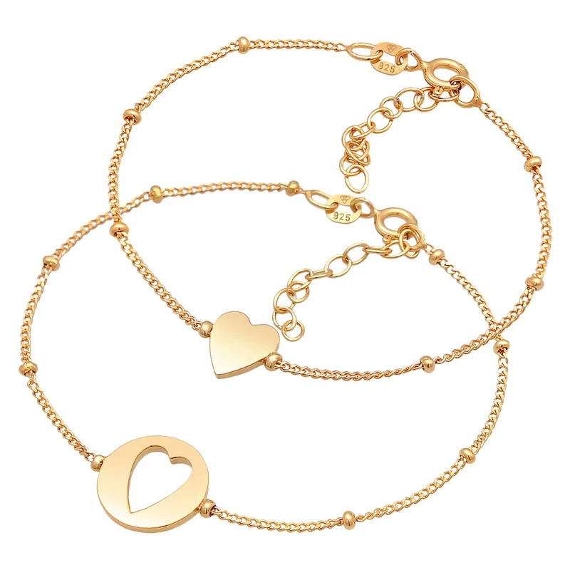 Mutter-Kind-Armbandset Herz