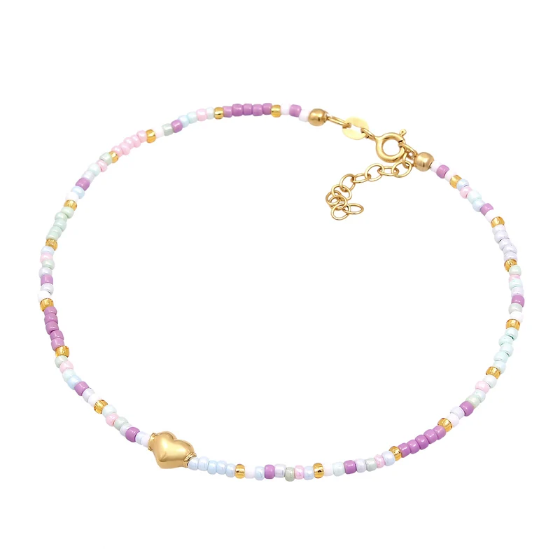 Fußkettchen Herz Beads