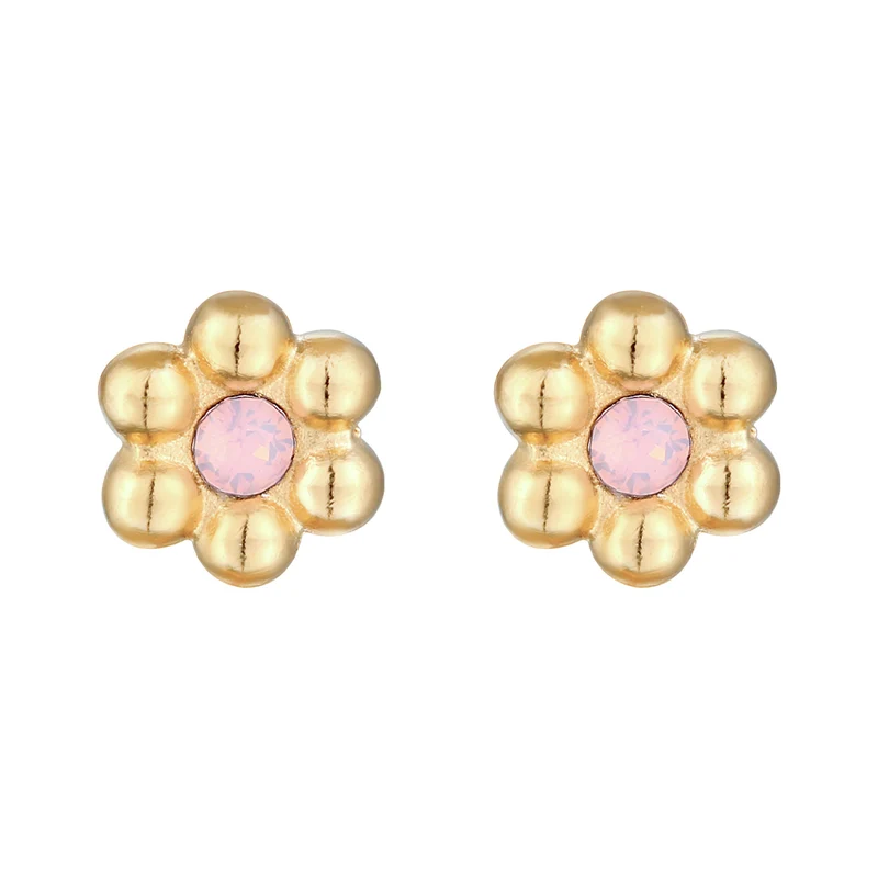 Ohrstecker Blume | Kristall (Blau)