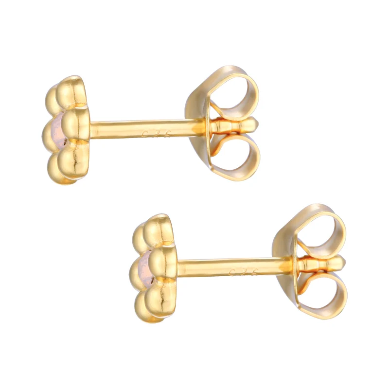 Ohrstecker Blume | Kristall (Blau)