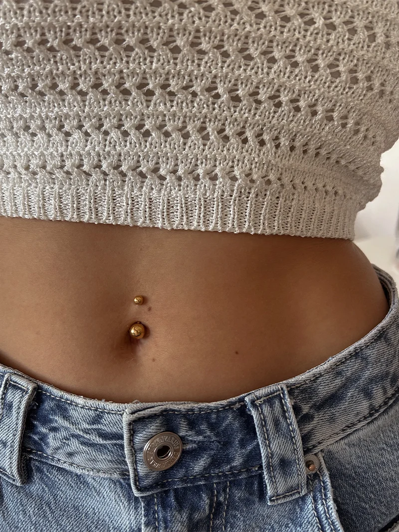 Classic Smooth Titan Bauchnabelpiercing