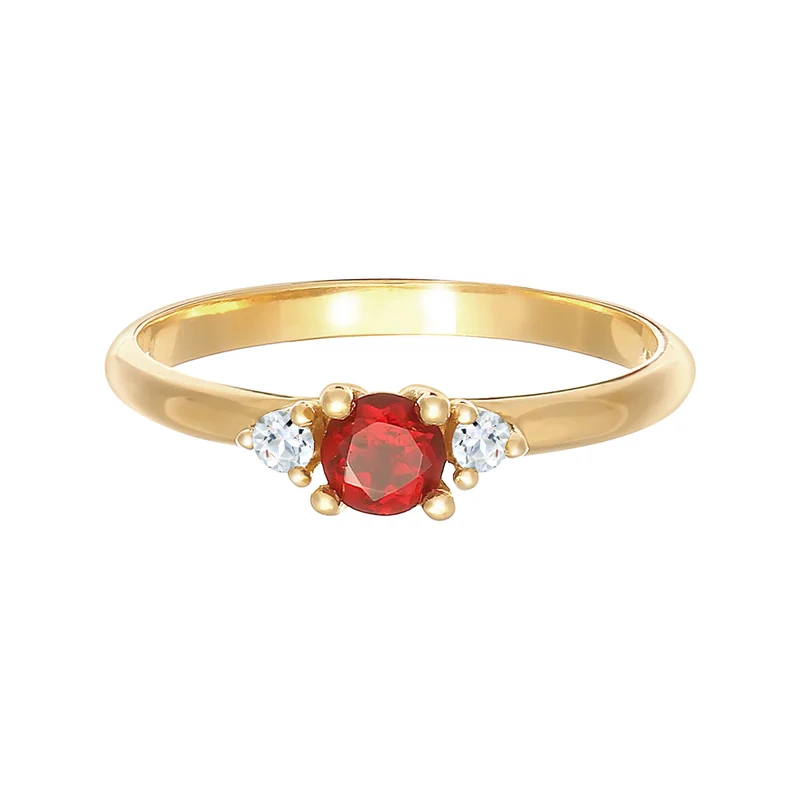 Ring | Granat (rot), Topas (weiß)