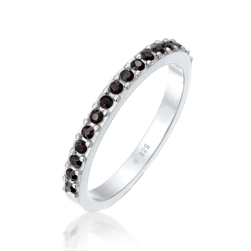 Bandring Memoire | Mit Kristallen von Swarovski® (Schwarz)