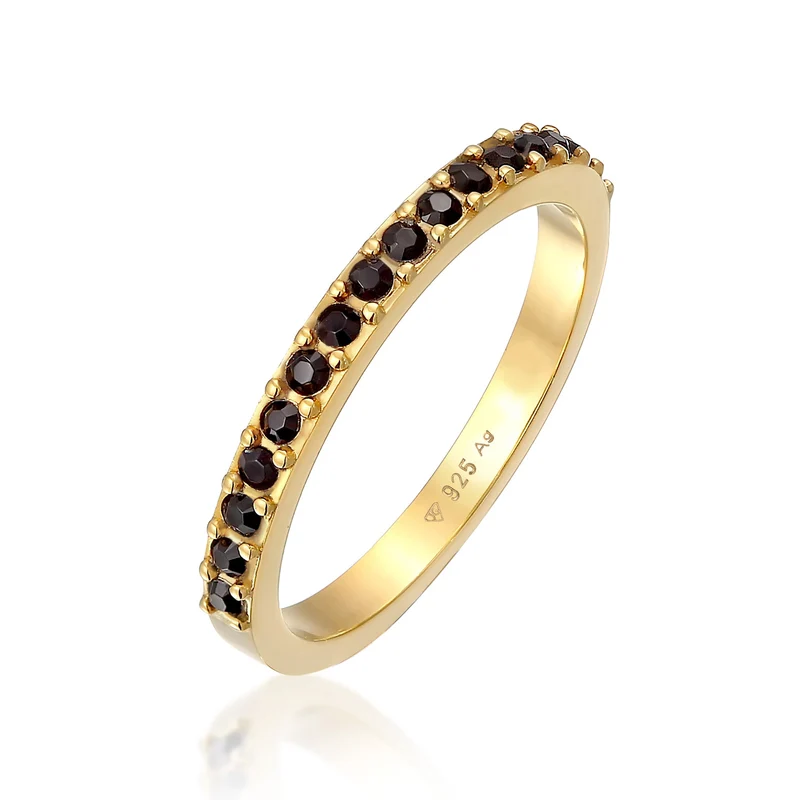 Bandring Memoire | Mit Kristallen von Swarovski® (Schwarz)