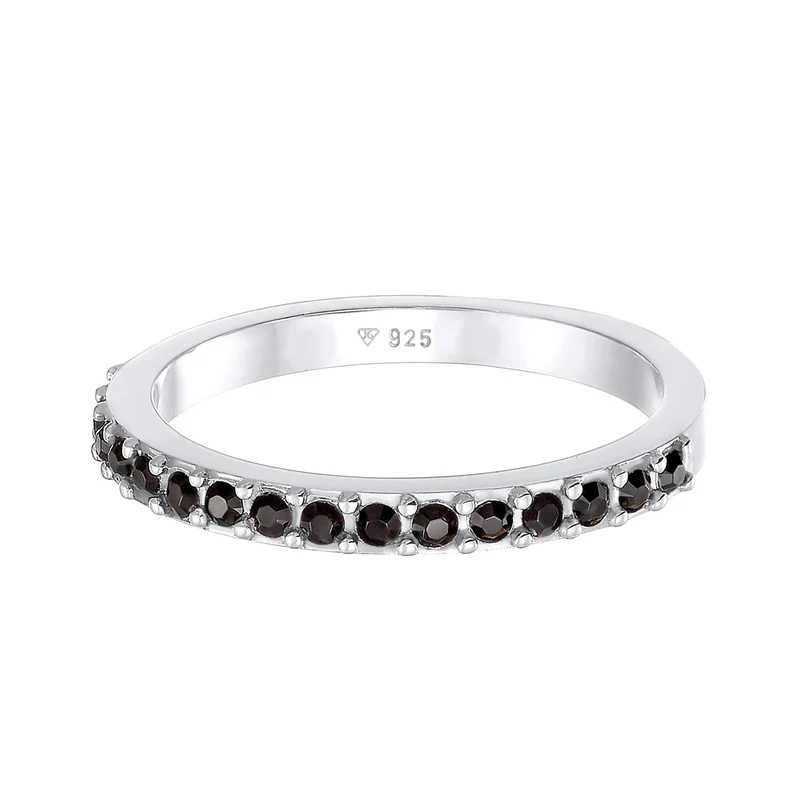 Bandring Memoire | Mit Kristallen von Swarovski® (Schwarz)
