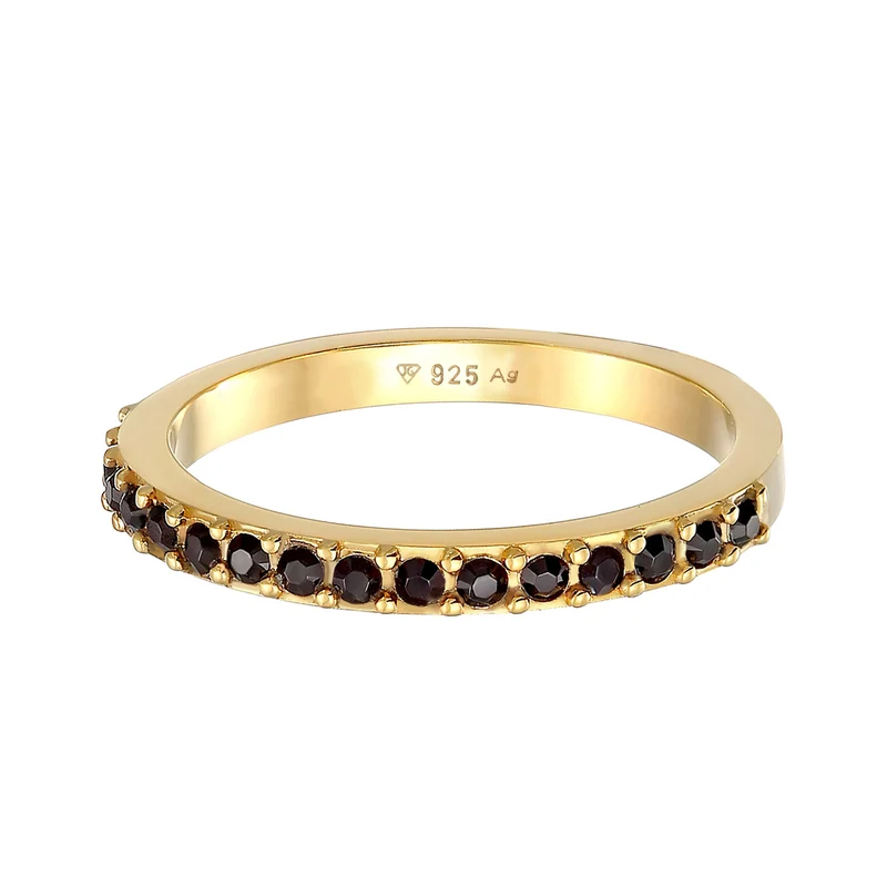 Bandring Memoire | Mit Kristallen von Swarovski® (Schwarz)