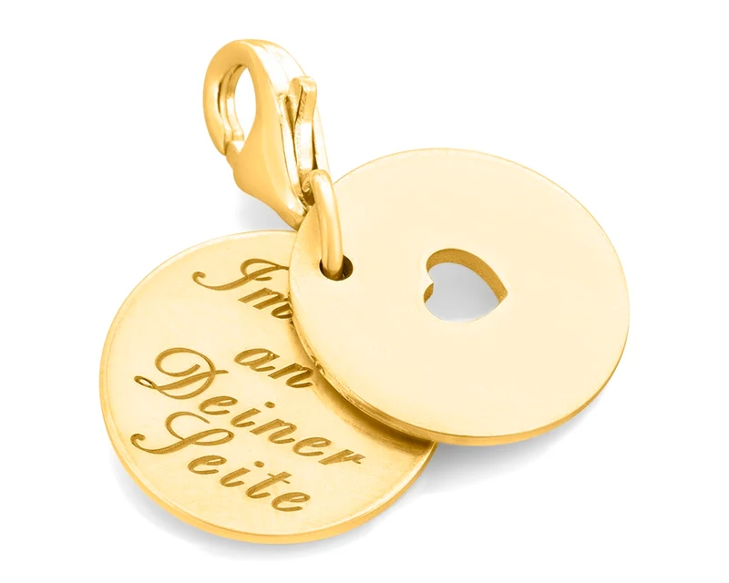 SILBERANHÄNGER MIT HERZ, LIEBESSCHMUCK GRAVUR, HERZEN SCHMUCK, HOCHZEIT