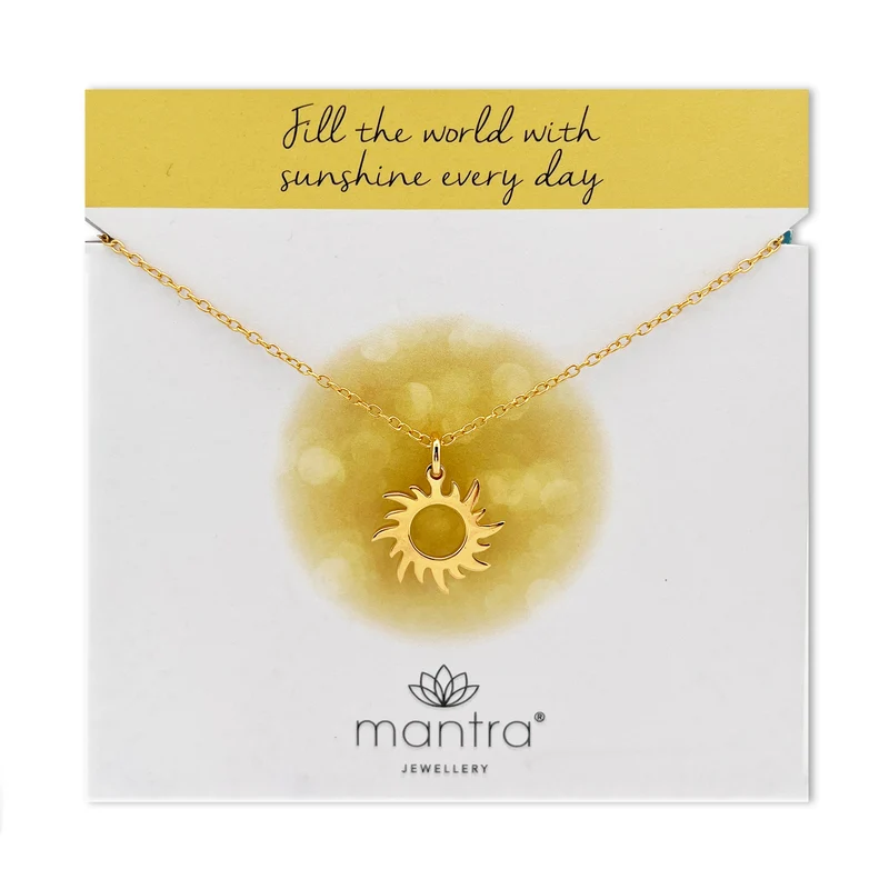 Sun Necklace in Gold