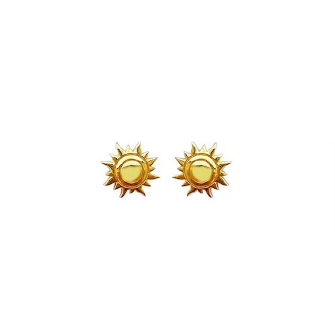 Sun Earrings in Gold