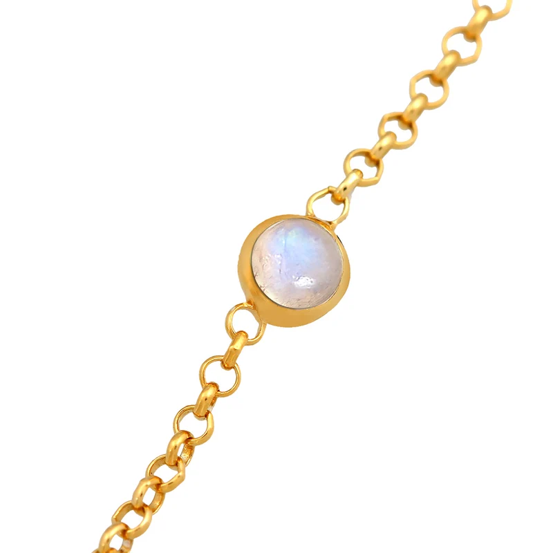 Armband Infinity | Mondstein (Weiß)