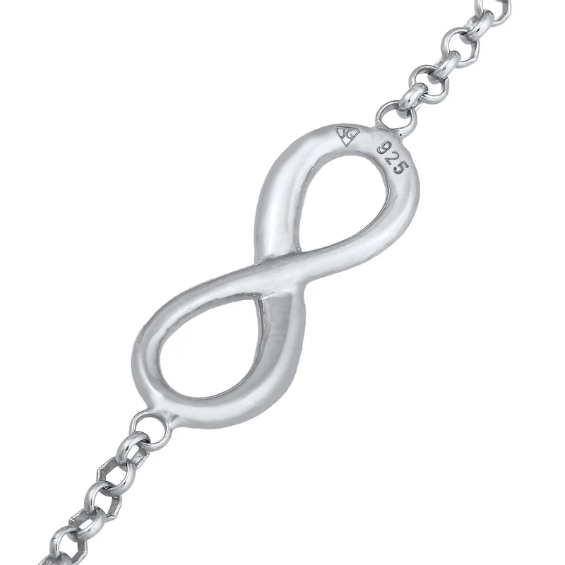 Armband Infinity | Mondstein (Weiß)