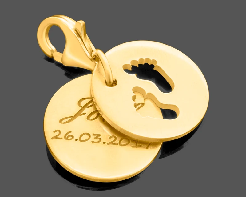 GESCHENK GEBURT, CHARM GRAVUR, SCHMUCK ONLINE, MAMA ANHÄNGER