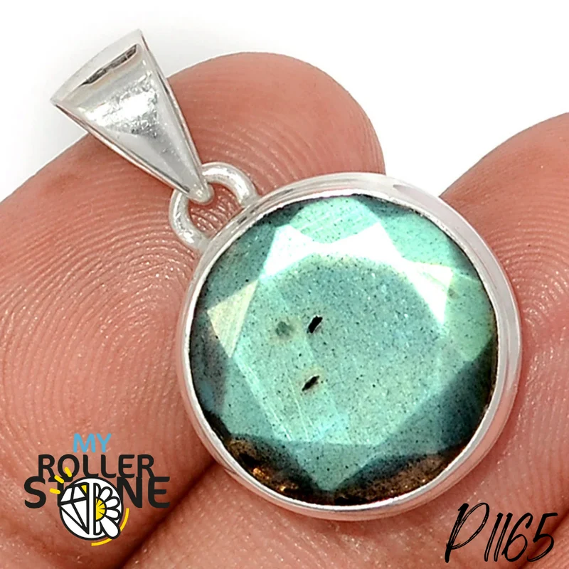 Blauer Feuer Labradorit Anhänger P1165