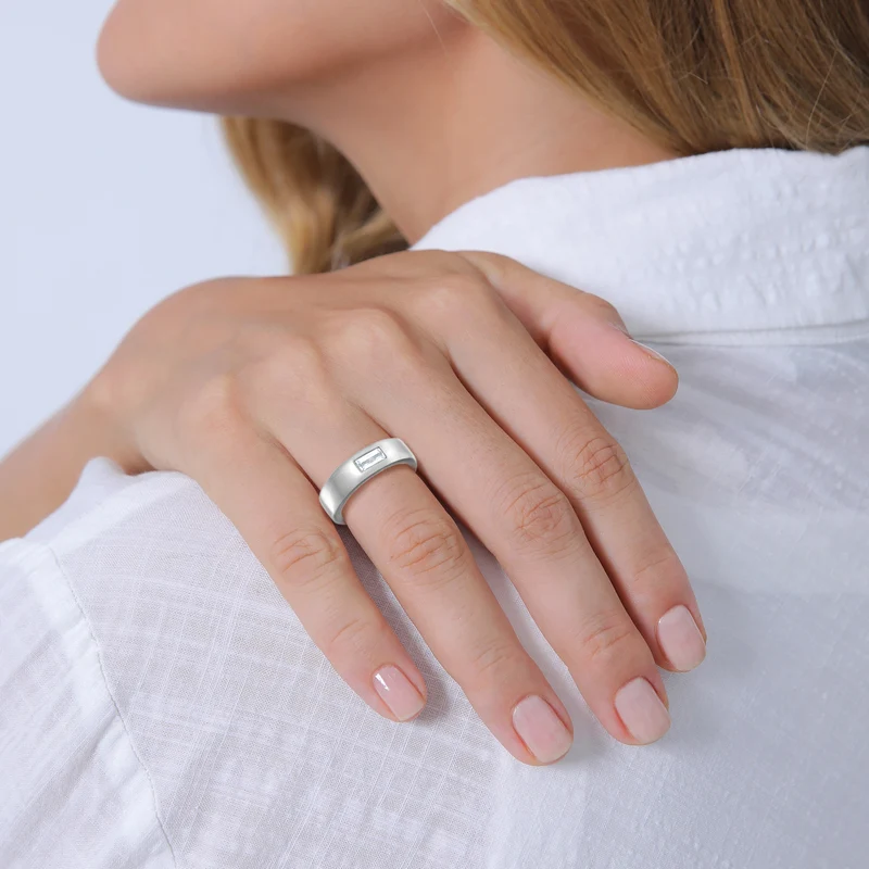 Bandring Elegant | Topas (weiß)