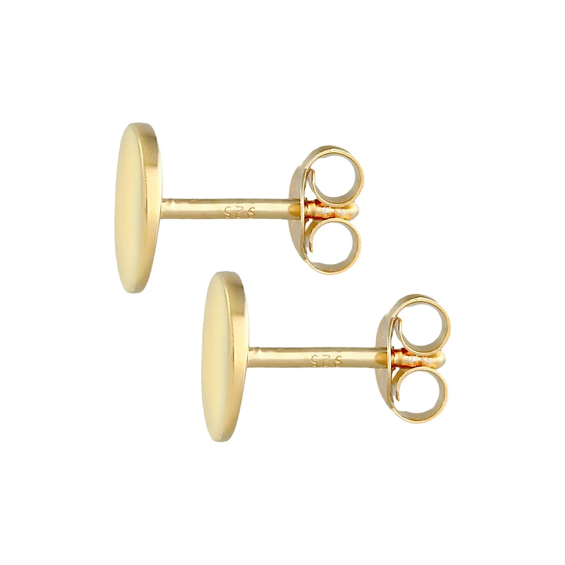 Ohrstecker Plättchen Glanz