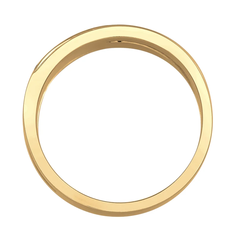 Bandring gedreht | Mit Kristallen von Swarovski® (Weiß)