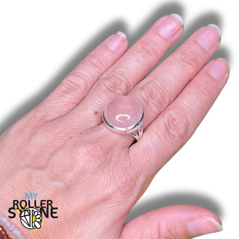 Rosenquarzring #12