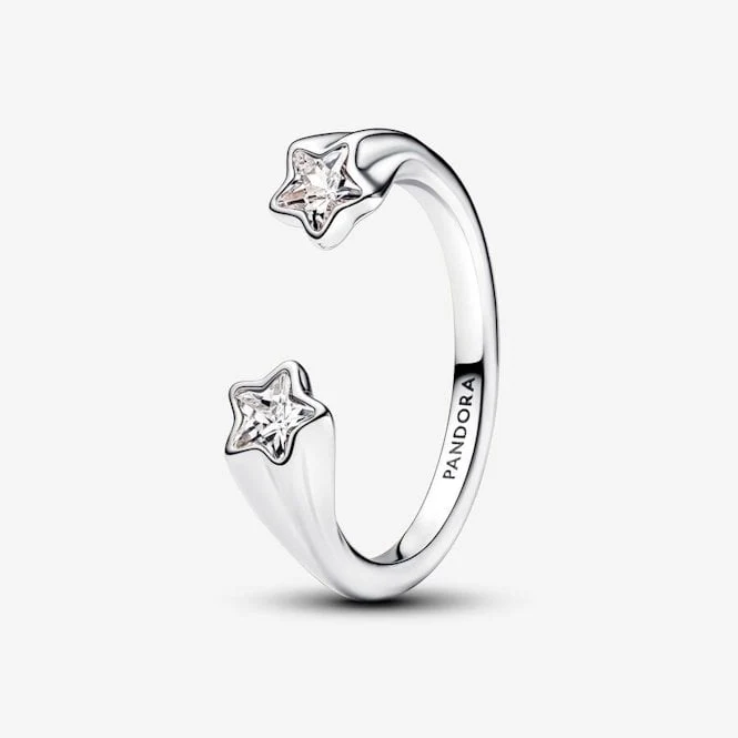Shooting Stars Open Ring, Size 54