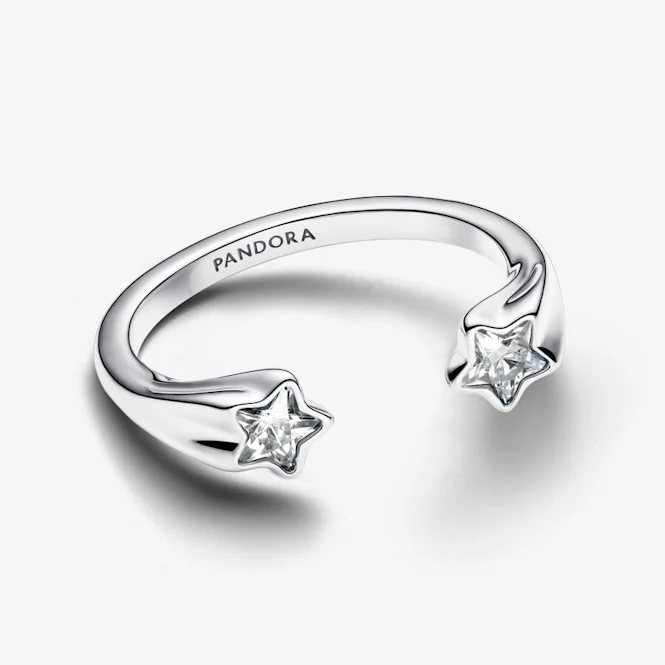 Shooting Stars Open Ring, Size 52