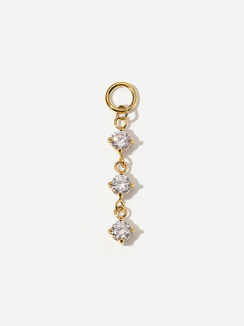 21,8x4mm Shiny Beauty Ohrring-Charm