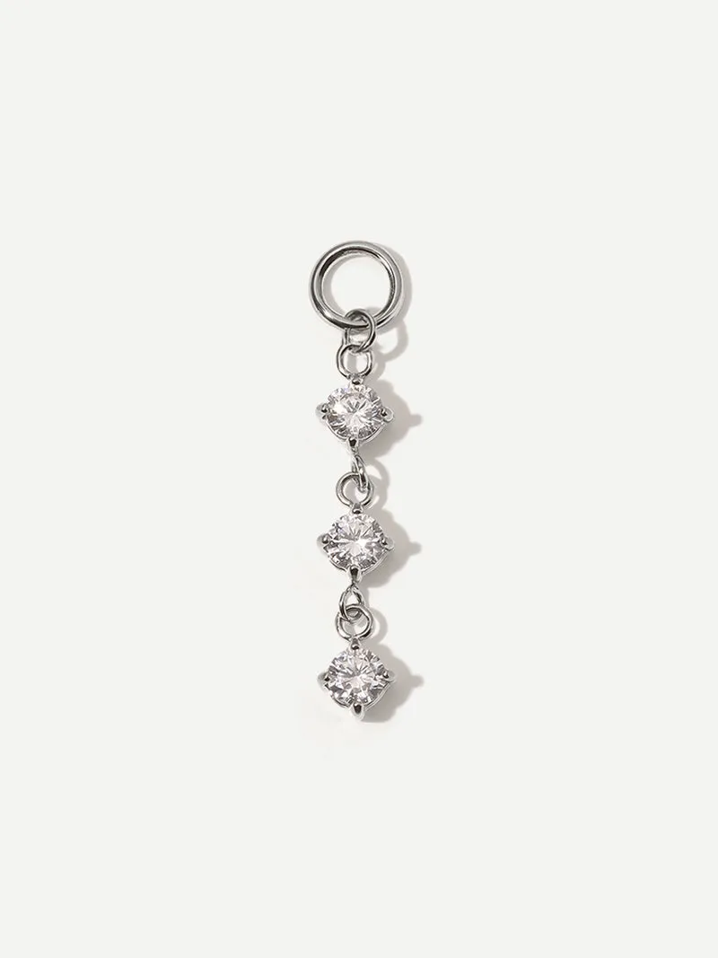 21,8x4mm Shiny Beauty Ohrring-Charm