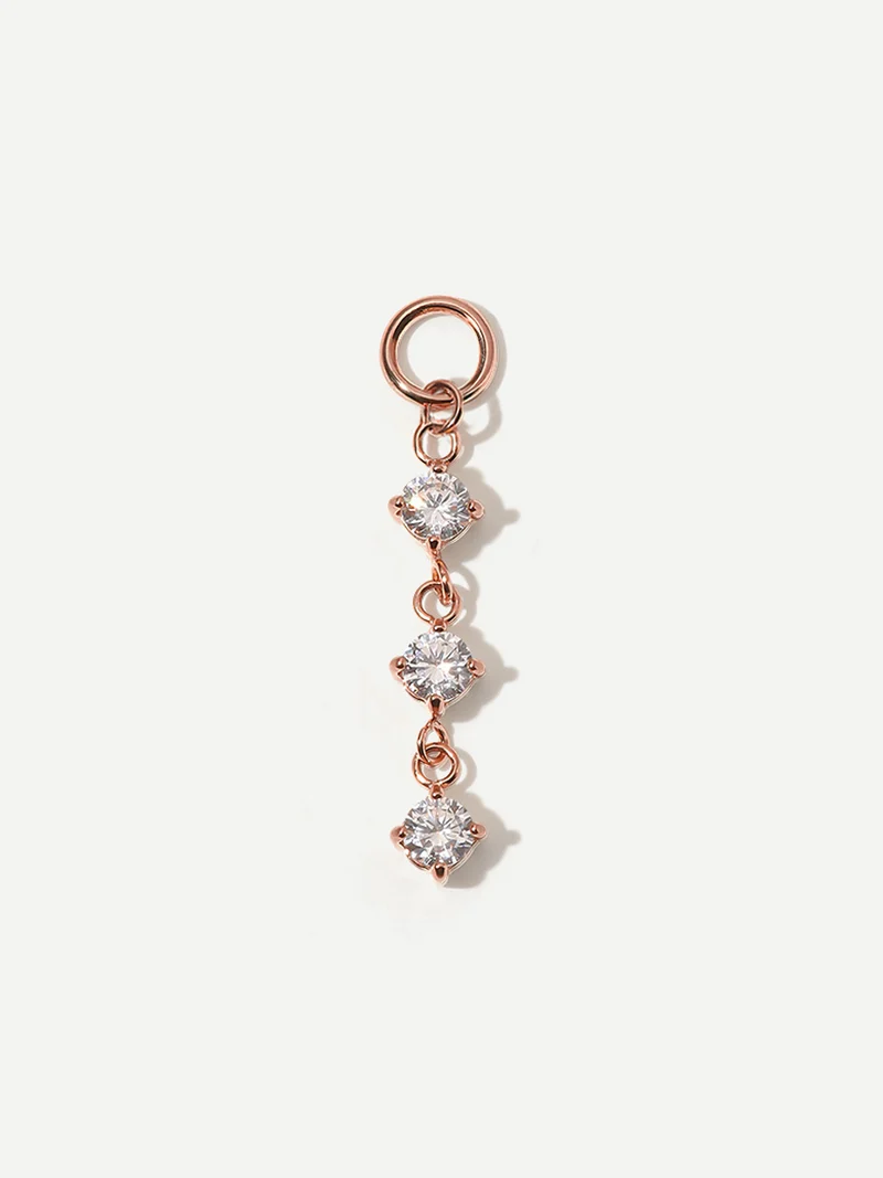 21,8x4mm Shiny Beauty Ohrring-Charm