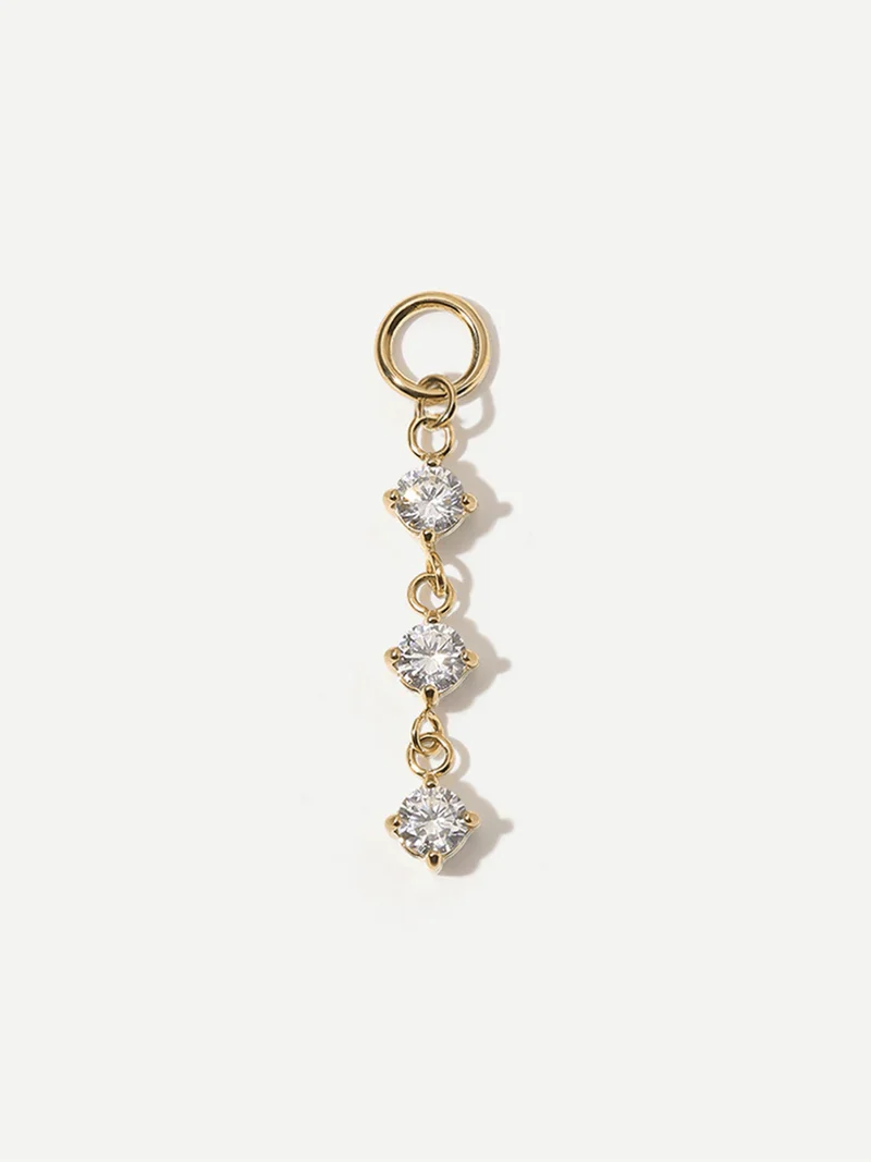 21,8x4mm Shiny Beauty Ohrring-Charm