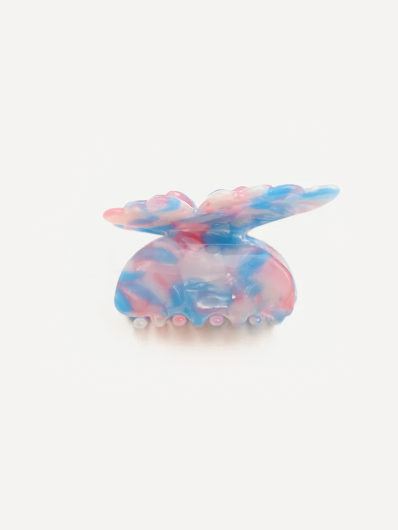 Airy Butterfly Haarklammer Blue-pink