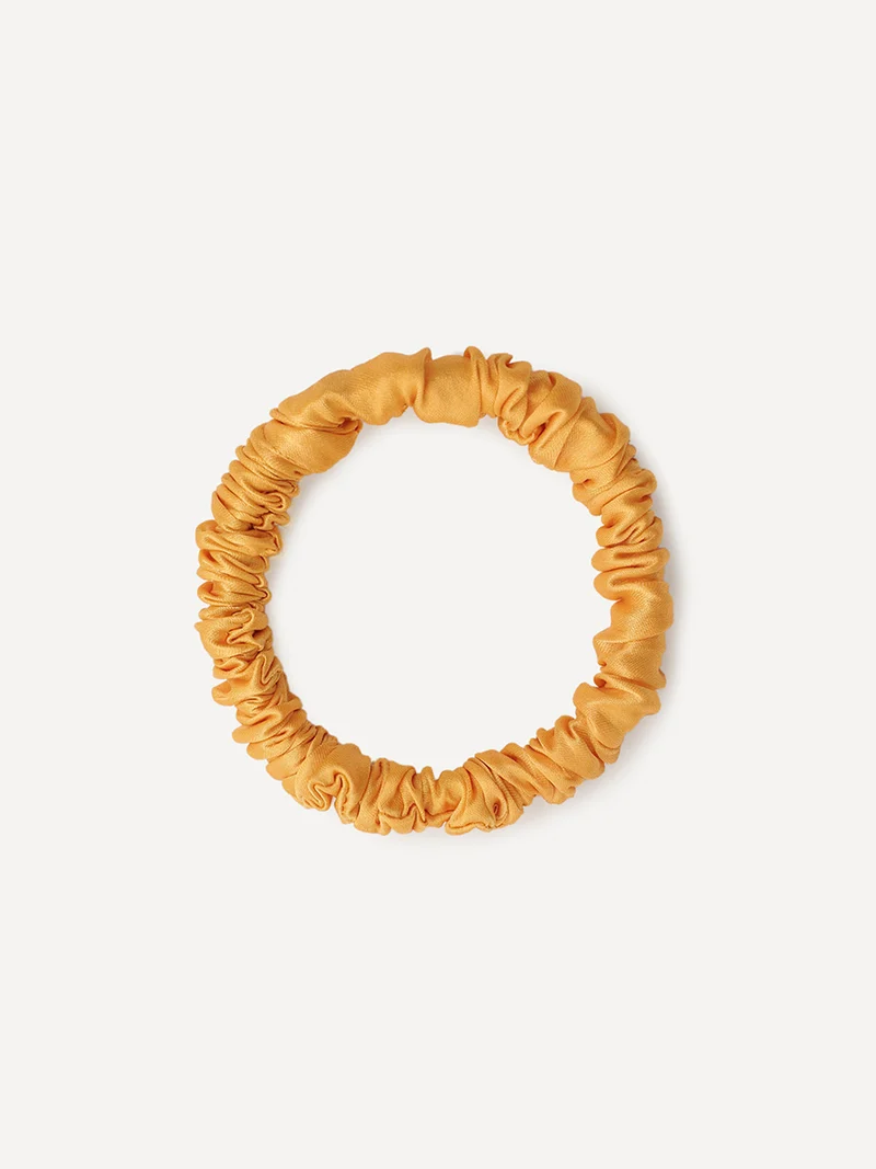 Serene Pure Silk Scrunchie Yellow