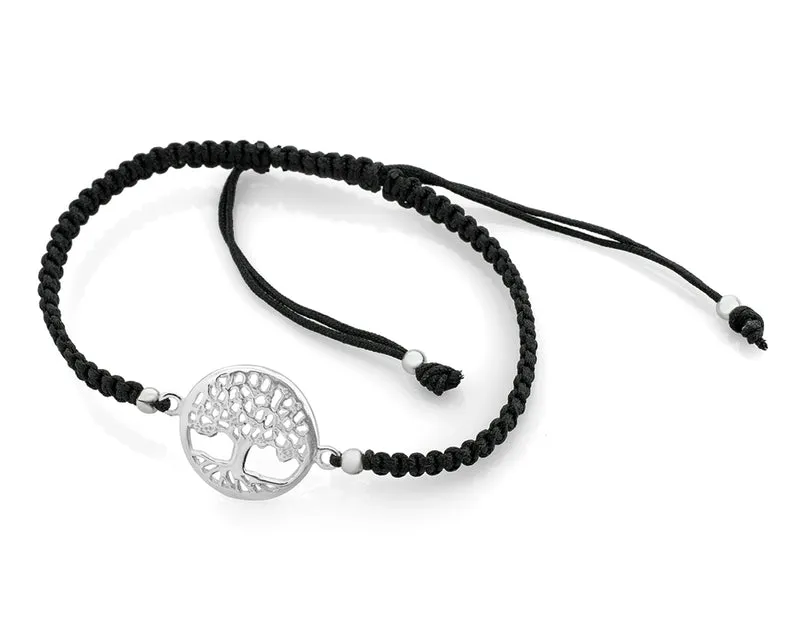 ARMBAND SCHWARZ LEBENSBAUM, SILBERSCHMUCK MIT BAUM, SCHMUCK ONLINE
