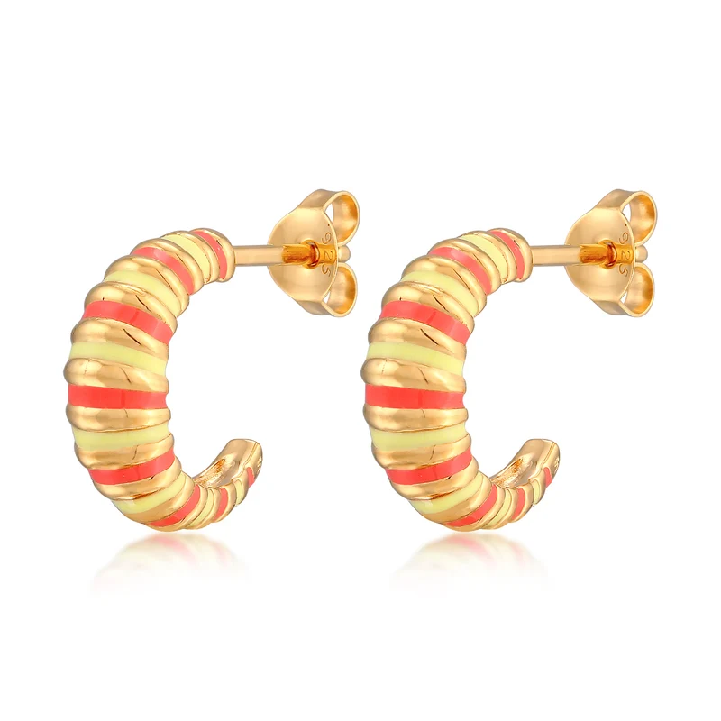 Creolen | Emaille (Orange)