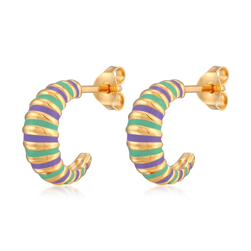 Creolen | Emaille (Orange)